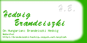 hedvig brandeiszki business card